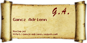 Gancz Adrienn névjegykártya